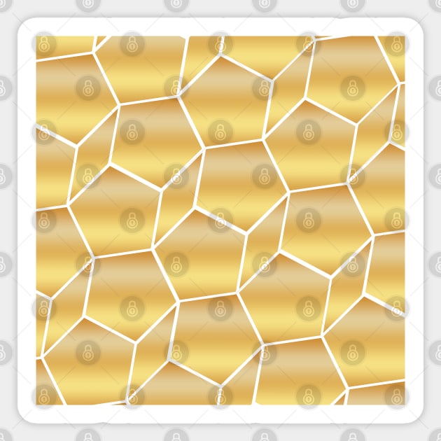 Gold Honeycomb Sticker by mpmi0801